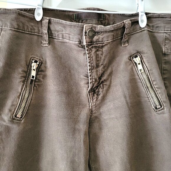 J BRAND Brown Skinny Jeans Wash Zip Detail / Size 27 - Picture 8 of 10